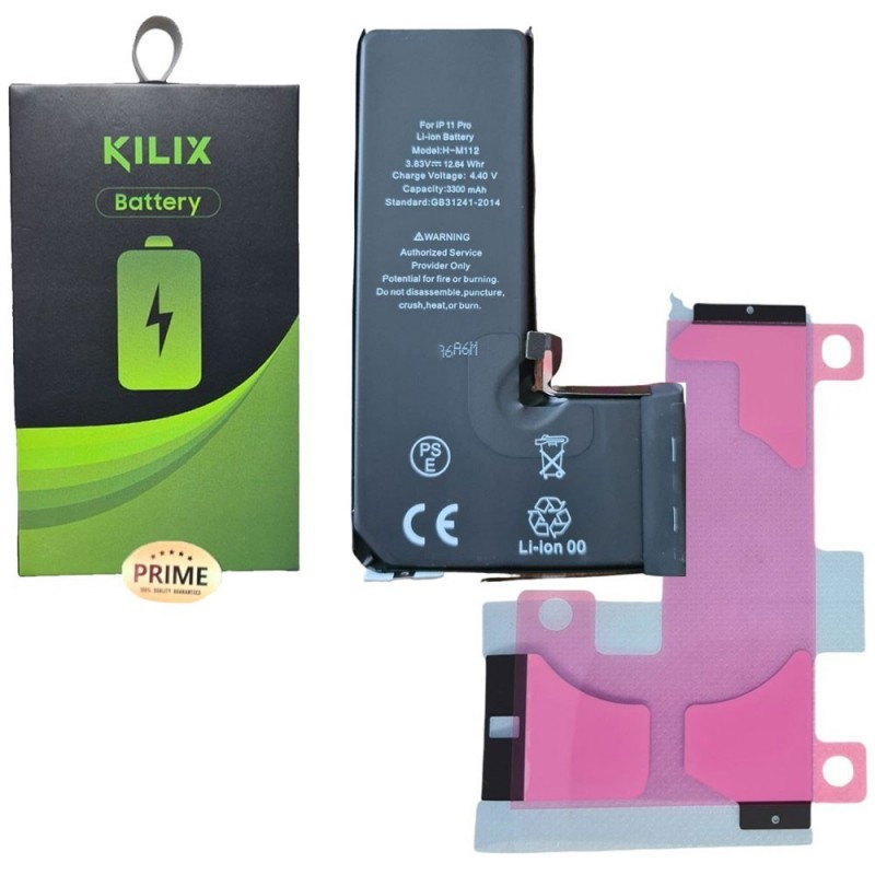 KILIX PRIME Battery Compatible for Apple iPhone 11 Pro - 3300mAh