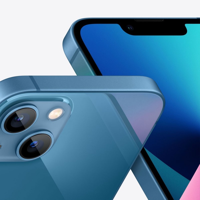 IPHONE 13 256 GB BLUE - PRE OWNED GRADE A/A+ (SCATOLA + CAVO LIGHTNING USB-C) - 12 MESI DI GARANZIA