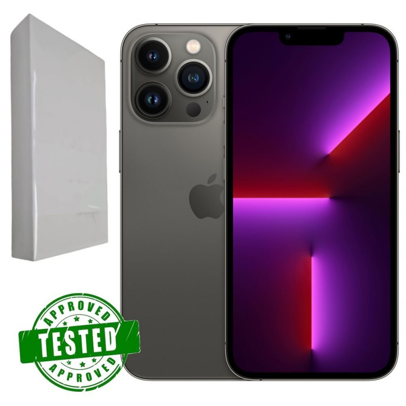 IPHONE 13 PRO 256 GB GRAPHITE - PRE OWNED GRADE A/A+ (SCATOLA + CAVO LIGHTNING USB-C) - 12 MESI DI GARANZIA