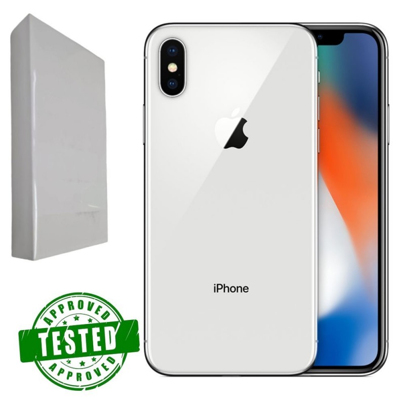 IPHONE X 256 GB SILVER - PRE OWNED GRADE A/A+ (SCATOLA + CAVO LIGHTNING USB-C) - 12 MESI DI GARANZIA