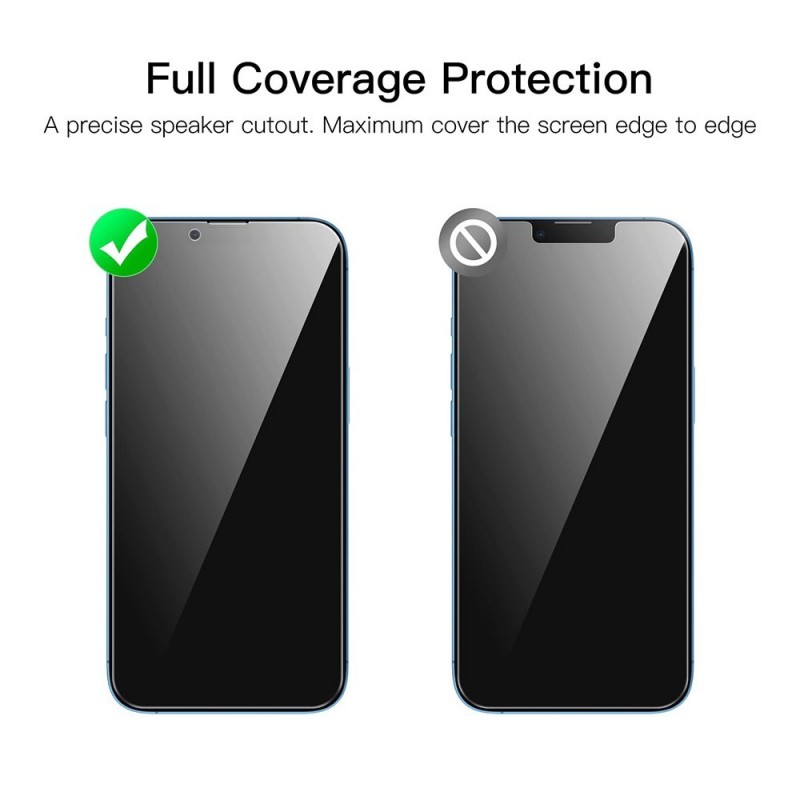 NCC Privacy Film for Apple iPhone 13 Mini Ceramic Anti-Peeping Tempered Glass Large Arc Edge