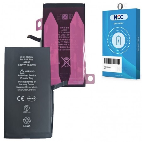 Product image NCC Batteria Compatibile per Apple iPhone 14 Plus A2886 A2632 A2885 A2896 A2887 | ZY Taiwan Chip