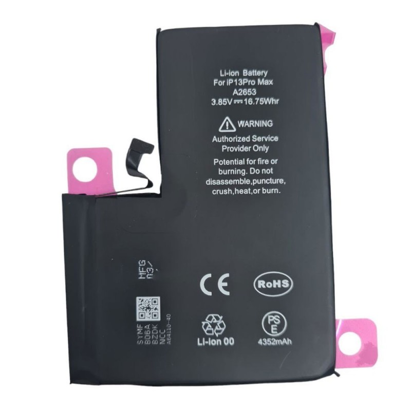 NCC Batteria Compatibile per Apple iPhone 13 Pro Max A2643 A2484 A2641 A2644 A2645 | ZY Taiwan Chip