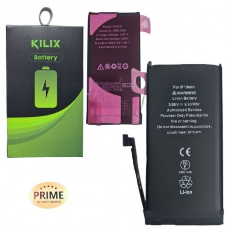 Kilix KILIX PRIME Batteria Compatibile per Apple iPhone 13 mini MAGGIORATA - 2560mAh for sale