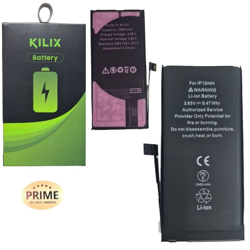 KILIX PRIME Battery Compatible for Apple iPhone 12 Mini - 2460mAh