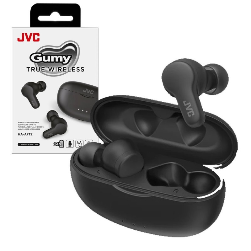  JVC Gumy HA-A7T2-BE True Wireless Bluetooth In-Ear Headphones Black