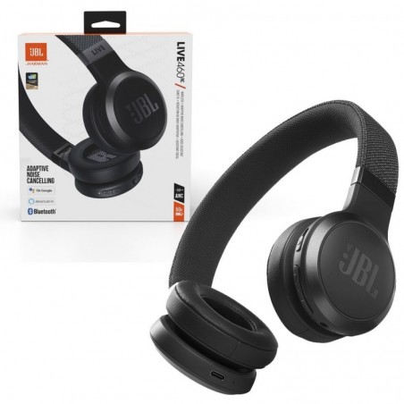Discover JBL Harman LIVE 460 NC On Ear cuffia Auricolare Bluetooth + cavo Headset + Microfono details