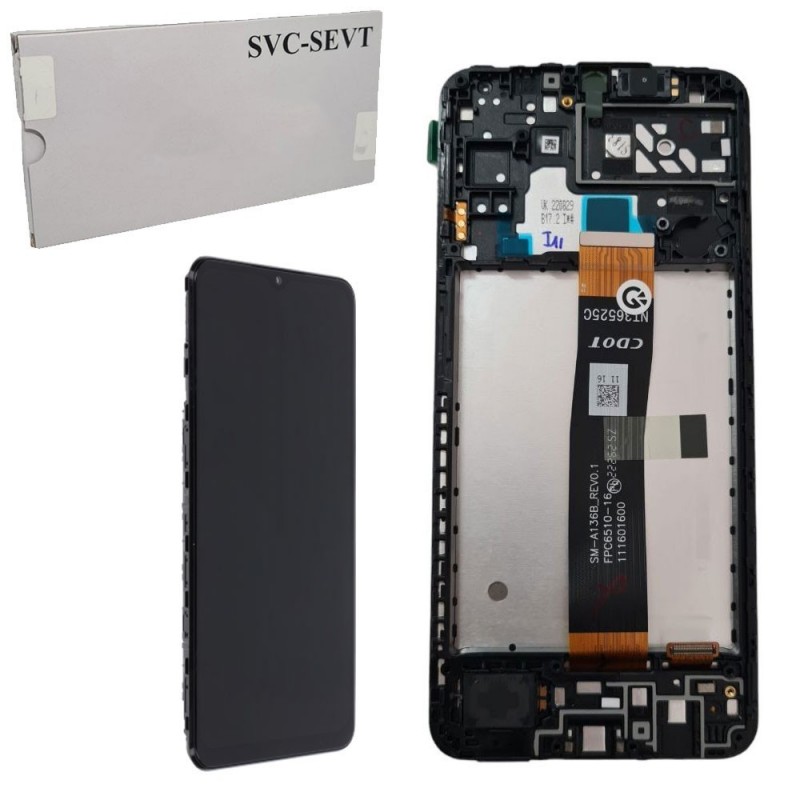 Samsung SERVICE PACK Display LCD ORIGINALE + Frame Per Galaxy A04S SM-A047 | FLAT CDOT A047F / A136B | TM A047F
