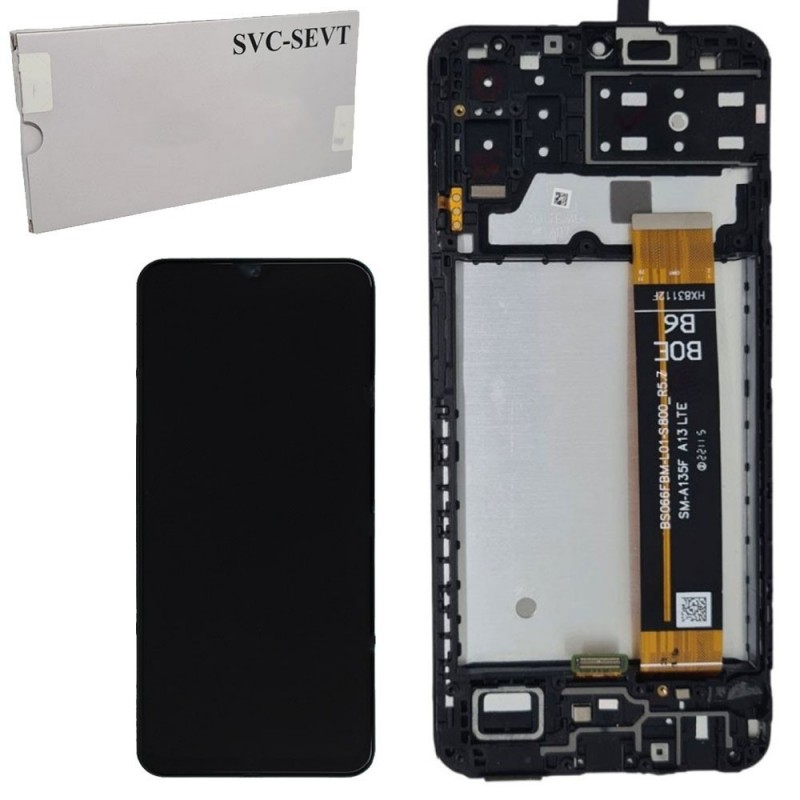 Samsung SERVICE PACK Display LCD ORIGINALE + Frame Galaxy A13 A137 | FLAT CSOT M336 R0.5 / BOE B6 A135F R5.7 R5.5 
