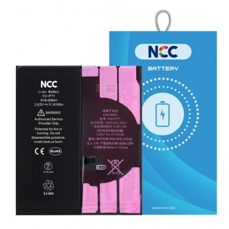 Foto di NCC Batteria Compatibile per Apple iPhone 11 A2111 A2223 A2221 | ZY Taiwan Chip - 3110mAh - NCC