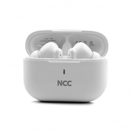 NCC Bluetooth Headset S68 TWS Headphones ENC Clear Calls Audio HIFI | White