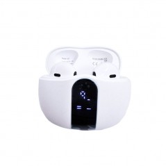 NCC S67 Bluetooth Earphone TWS Smart Display HIFI Audio Headphones | White