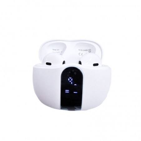 NCC Auricolare Bluetooth S67 Cuffie TWS Smart Display Audio HIFI | White