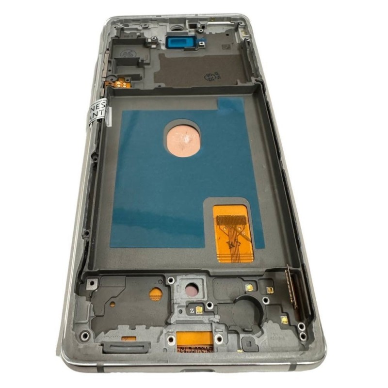 Display LCD OLED (FULL SIZE) + Frame Per Samsung Galaxy S20 FE 4G 5G G780 / G781 BIANCO | ANTENNA 5G NON INCLUSA