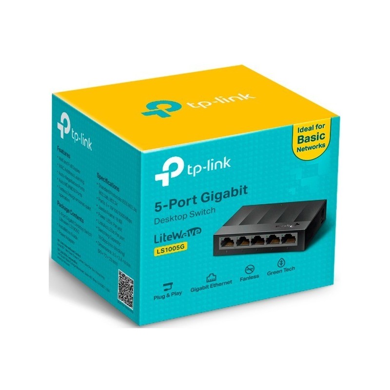 Tp-Link Switch 5 Porte 10/100/1000 LS1005G Tp-Link Switch 5 Porte 10/100/1000 LS1005G