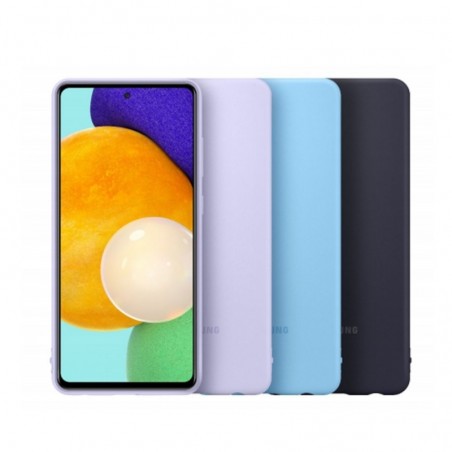Scopri Samsung Silicone Cover EF-PA725T Per Galaxy A72 A725F | Nero | Blue | Viola Bulk in dettaglio