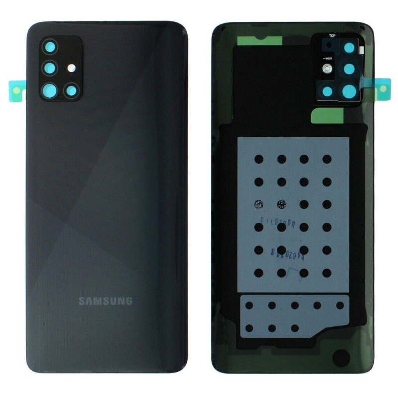Samsung Back Cover Originale Service Pack per Galaxy A51 A515F | Nero