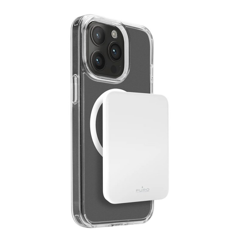 Puro MINI POWER MAG Power Bank Wireless MagSafe 4200mAh + Cavo Usb-c to Usb-c Per iPhone Puro MINI POWER MAG Power Bank Wireless MagSafe 4200mAh + Cavo Usb-c to Usb-c Per iPhone