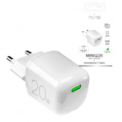 Discover Puro MINIPRO CaricaBatterie da Rete 20W USB-C Fast Charger Power Delivery | Bianco details