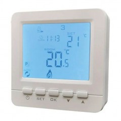 Bravo Cronotermostato QUBO Digitale Programmabile per Dispositivi di Riscaldamento o Condizionamento