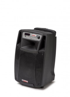 Product image AUDIODESIGN PRO Diffusore Attivo 10W/L + 2 Microfono Wireless e Telecomando Speaker Bluetooth max/RMS 300/100