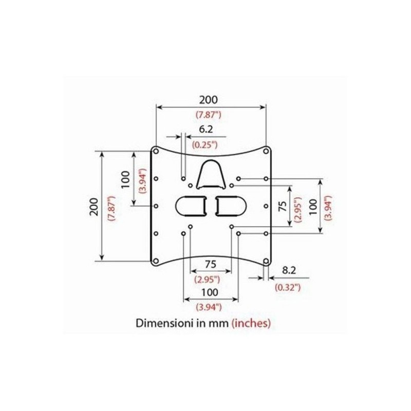 BRAVO Supporto fisso da parete Staffa LCD10 Attacco Universale da 23" a 40" Pollici | Nero BRAVO Supporto fisso da parete Staffa LCD10 Attacco Universale da 23" a 40" Pollici | Nero