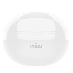 PURO Auricolare Bluetooth 5.0 Stero PLAY 2 True Wireless Compatti Con Cavo di Ricarica Incluso Bianco