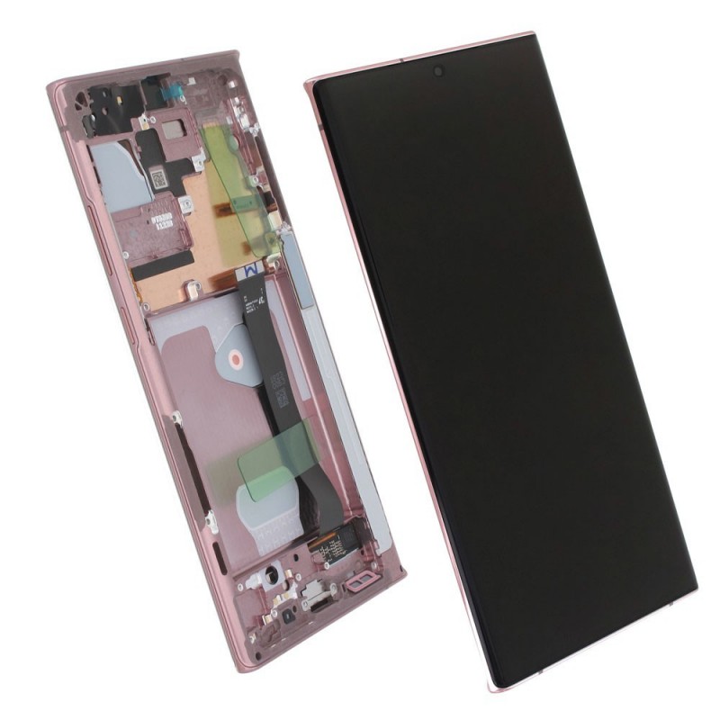 Samsung Service Pack Original LCD Display + Frame For Galaxy Note 20 Ultra 4G 5G N986 N985 NO CAM | BRONZE