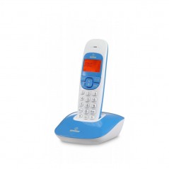 Discover Brondi NICE Telefono Cordless Design Volume Regolabile Display Grande | Bianco e Arancione details
