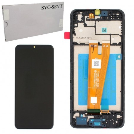 Samsung Samsung SERVICE PACK Display LCD ORIGINALE + Frame Galaxy A04 2022 A045 | Nero for sale
