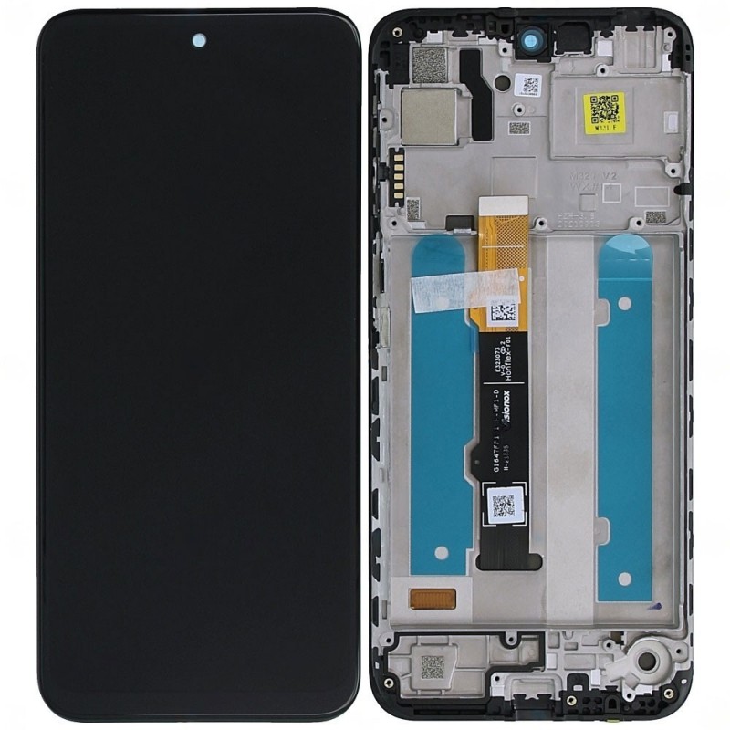 Motorola SERVICE PACK Display LCD ORIGINALE + Frame Per Moto G31 XT2173 | Nero