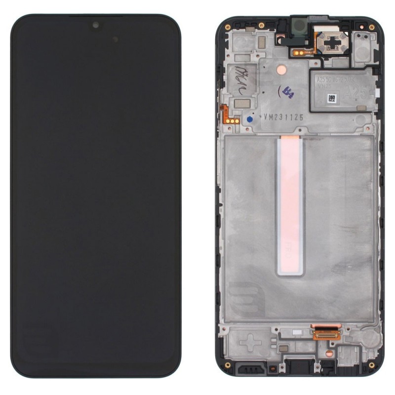 Samsung Service Pack Original LCD Display + Frame Galaxy A25 5G A256 | Black