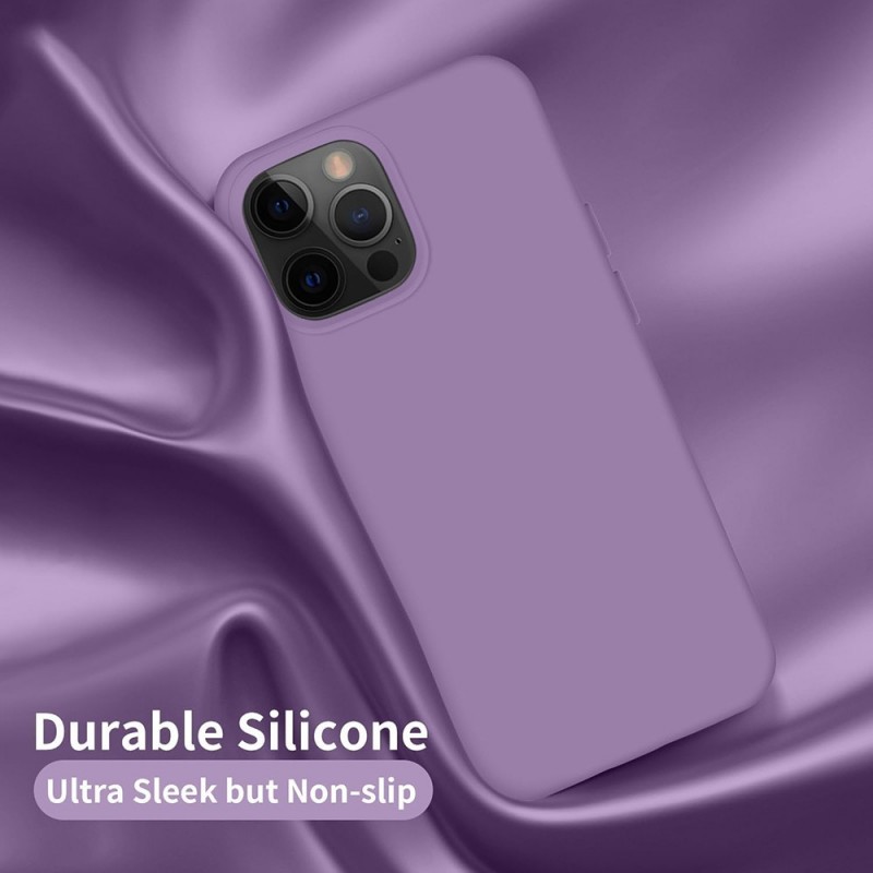 NCC Soft Touch Silicone Protective Case Cover for Apple iPhone 12 Pro Max | Purple