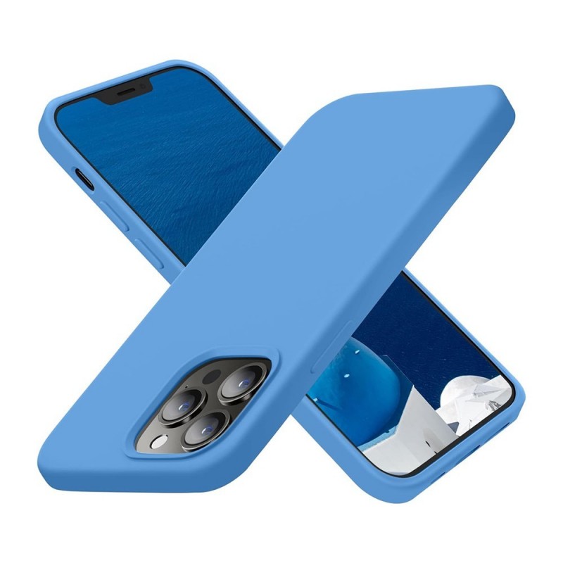NCC Custodia Protettiva in Silicone Cover Soft Touch Per Apple iPhone 13 Pro | Blu Cobalto