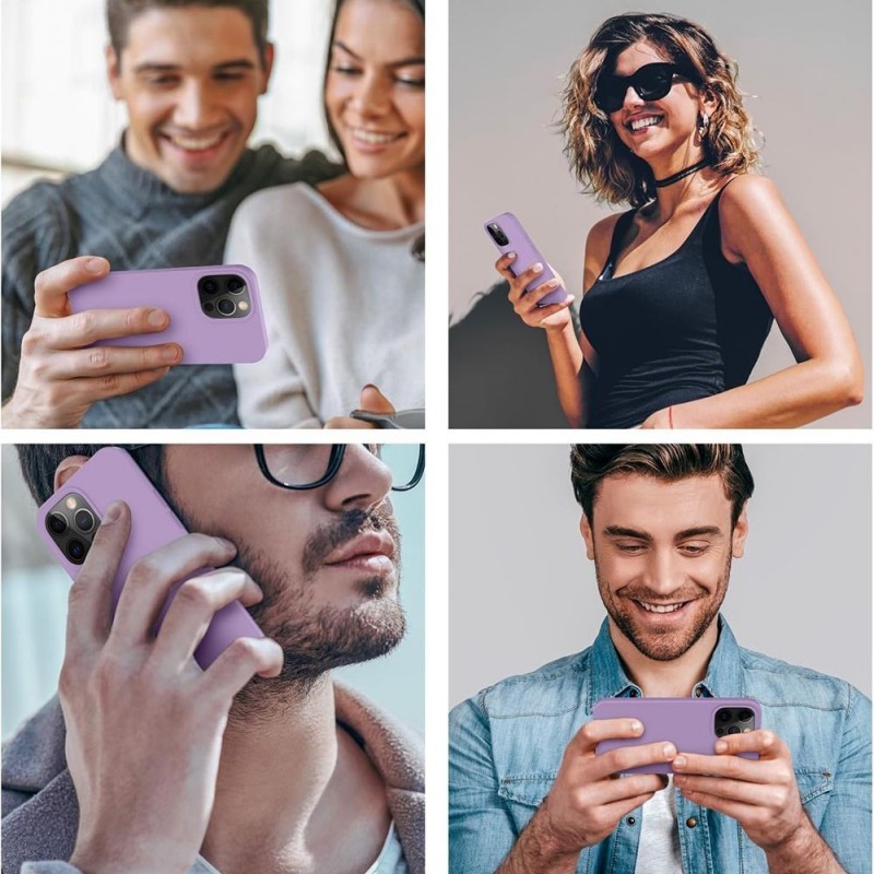 NCC Soft Touch Silicone Protective Case Cover for Apple iPhone 13 Pro | Purple
