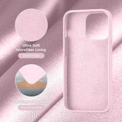 Immagine prodotto NCC Custodia Protettiva in Silicone Cover Soft Touch Per Apple iPhone 13 Pro Max | Rosa Sabbia