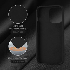 NCC NCC CA001 Silica Gel Protective Case For Apple iPhone 14 (Color Boxed) Black for sale