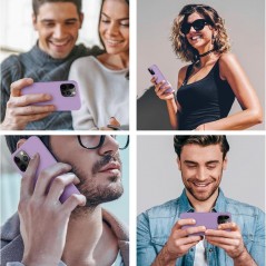 Discover NCC CA001 Silica Gel Protective Case For Apple iPhone 14 Pro Max (Color Boxed) Pale Purple details