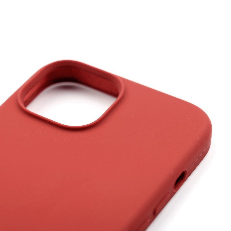 NCC Soft Touch Silicone Protective Case for Apple iPhone 13 | Carmine Red