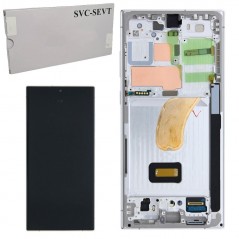 Photo of Samsung SERVICE PACK Display LCD ORIGINALE + Frame Per Galaxy S23 Ultra 5G S918 | Light Blue / Green - Samsung
