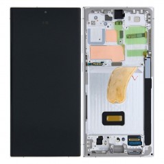 Buy Samsung SERVICE PACK Display LCD ORIGINALE + Frame Per Galaxy S23 Ultra 5G S918 | Light Blue / Green online
