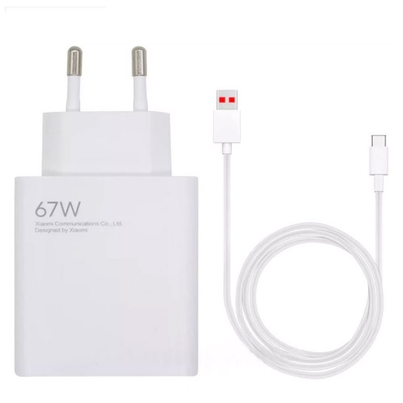Xiaomi MDY 12-EH Caricabatterie Originale + Cavo 1 Metro Quick Charge 67W | BULK