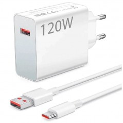 Xiaomi MDY-13-EE Caricabatterie Originale 120W + Cavo FAST CHARGE | 1 Metro | BULK