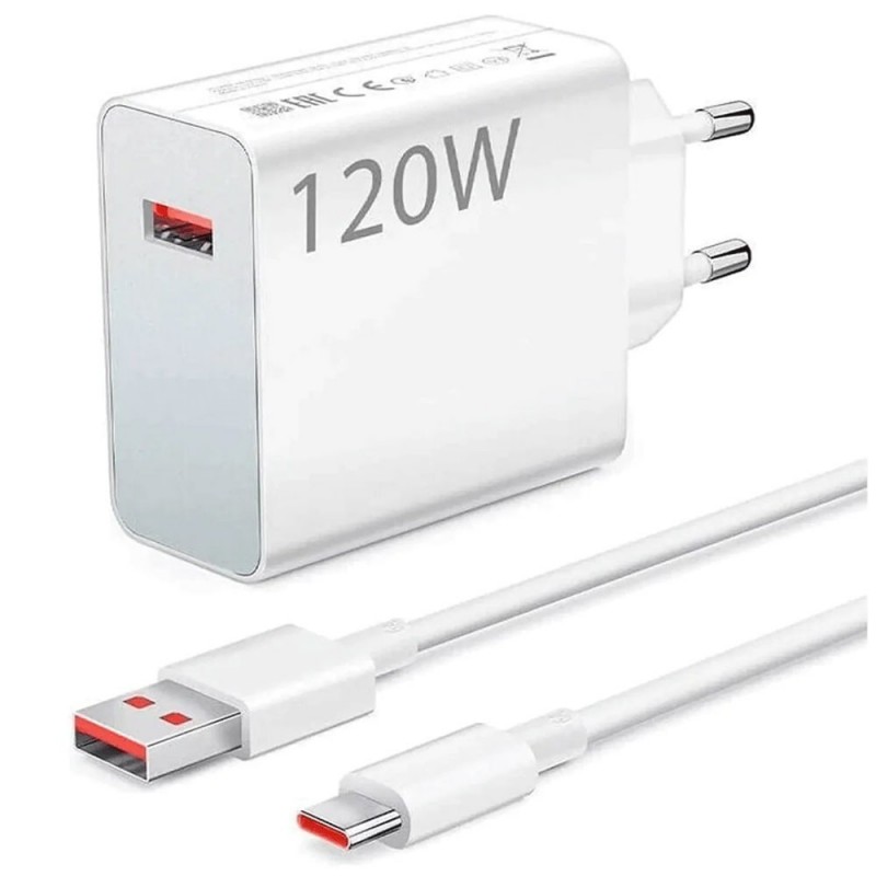 Xiaomi MDY-13-EE Caricabatterie Originale 120W + Cavo FAST CHARGE | 1 Metro | BULK