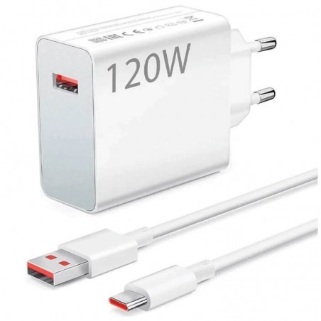 Xiaomi MDY-13-EE Caricabatterie Originale 120W + Cavo FAST CHARGE | 1 Metro | BULK