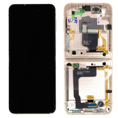 Samsung Service Pack Original LCD Display + Frame For Galaxy Z Flip 4 5g SM-F721 | Pink