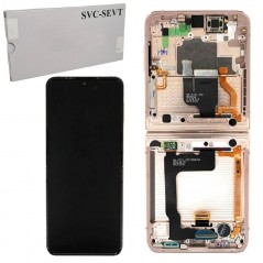 Acquista Samsung SERVICE PACK Display LCD ORIGINALE + Frame Per Galaxy Z Flip 4 5g 2022 SM-F721 | GOLD INNER su Smartness