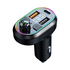 NCC Car Charger 65W 2 USB-A Ports + 1 USB-C Port Bluetooth 5.3 Fast Charger | Black R30