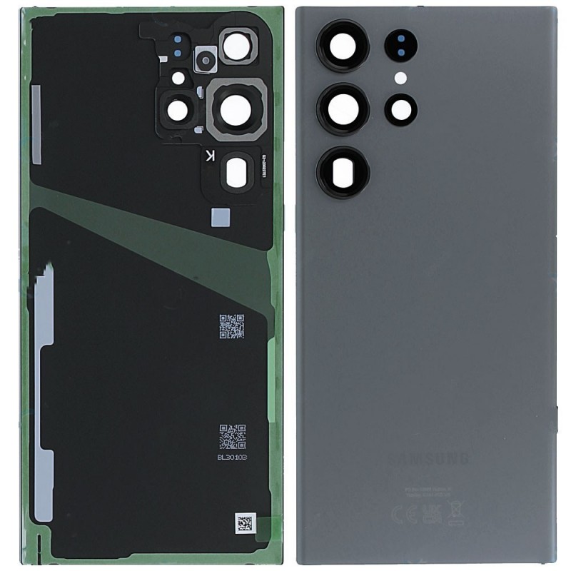 Samsung Back Cover Originale Service Pack per Galaxy S23 Ultra SM-S918B Graphite 