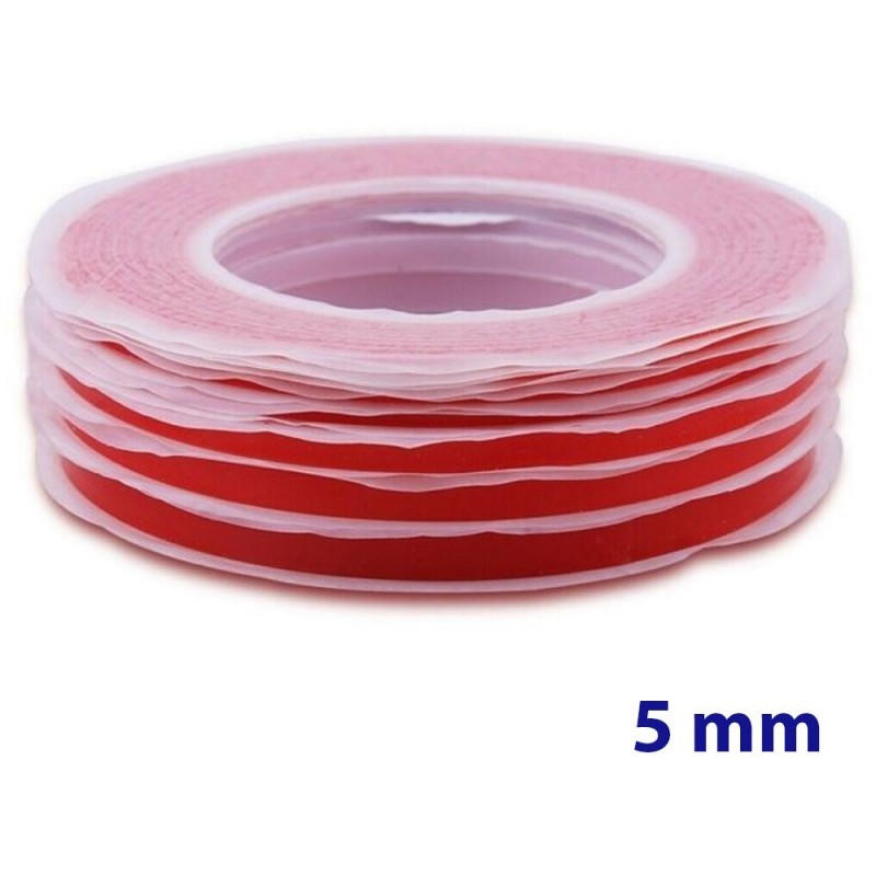 3M Double Sided Tape Red 5MM